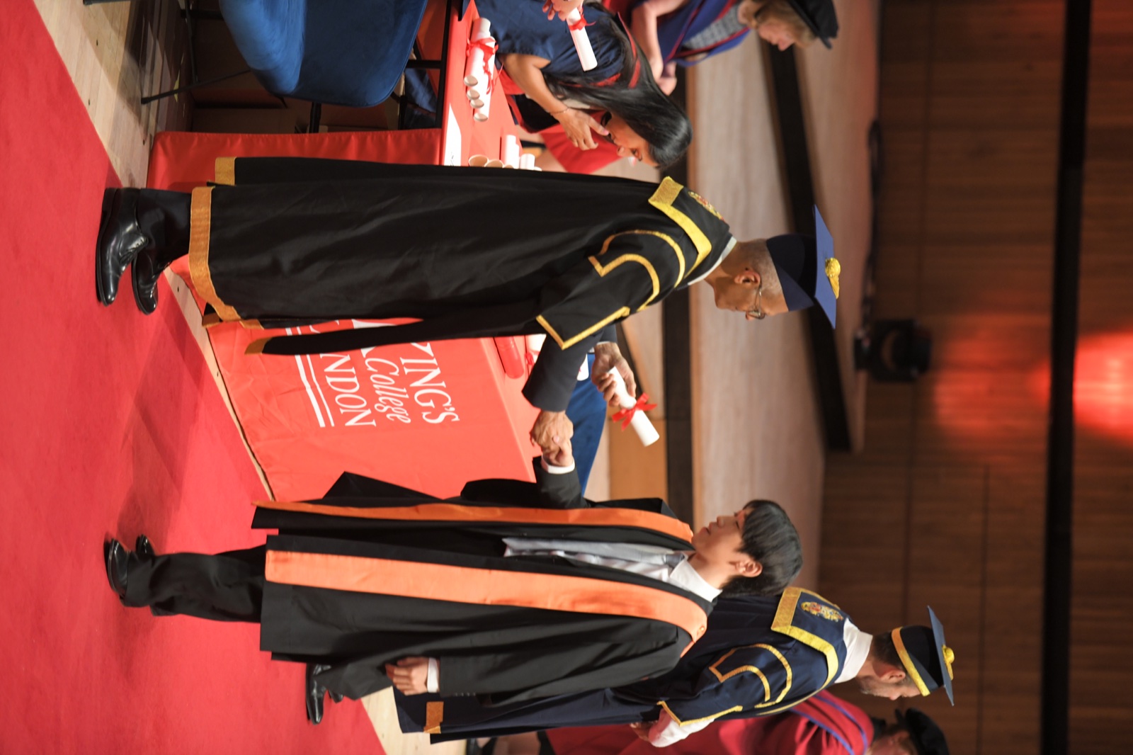 Bosco Lai receiving his degree at King's College London graduation