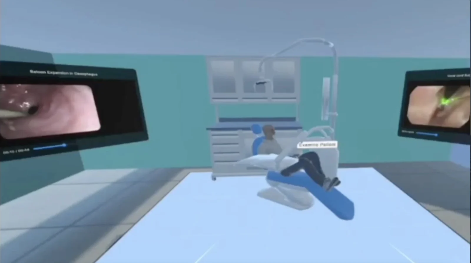 Virtual surgery room from the team’s Unity familiarisation prototype